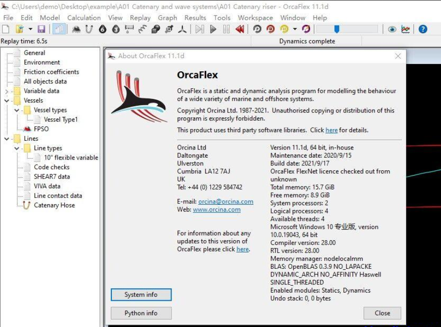 OrcaFlex 11.3