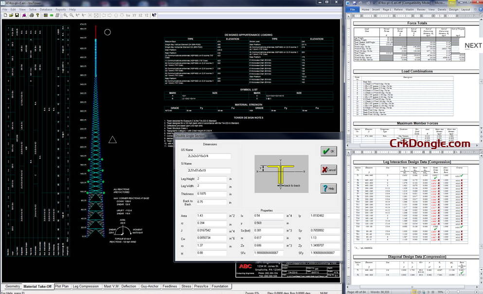 Tower Numerics tnxTower 8.2.4.3