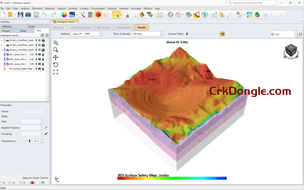 Rocscience slide3 v3.018
