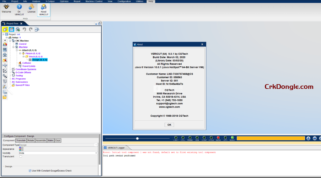 CGTech VERICUT 9.6-Engineering software Download