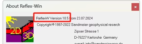 Sandmeier ReflexW 10.5 Sandmeier ReflexW 10.5